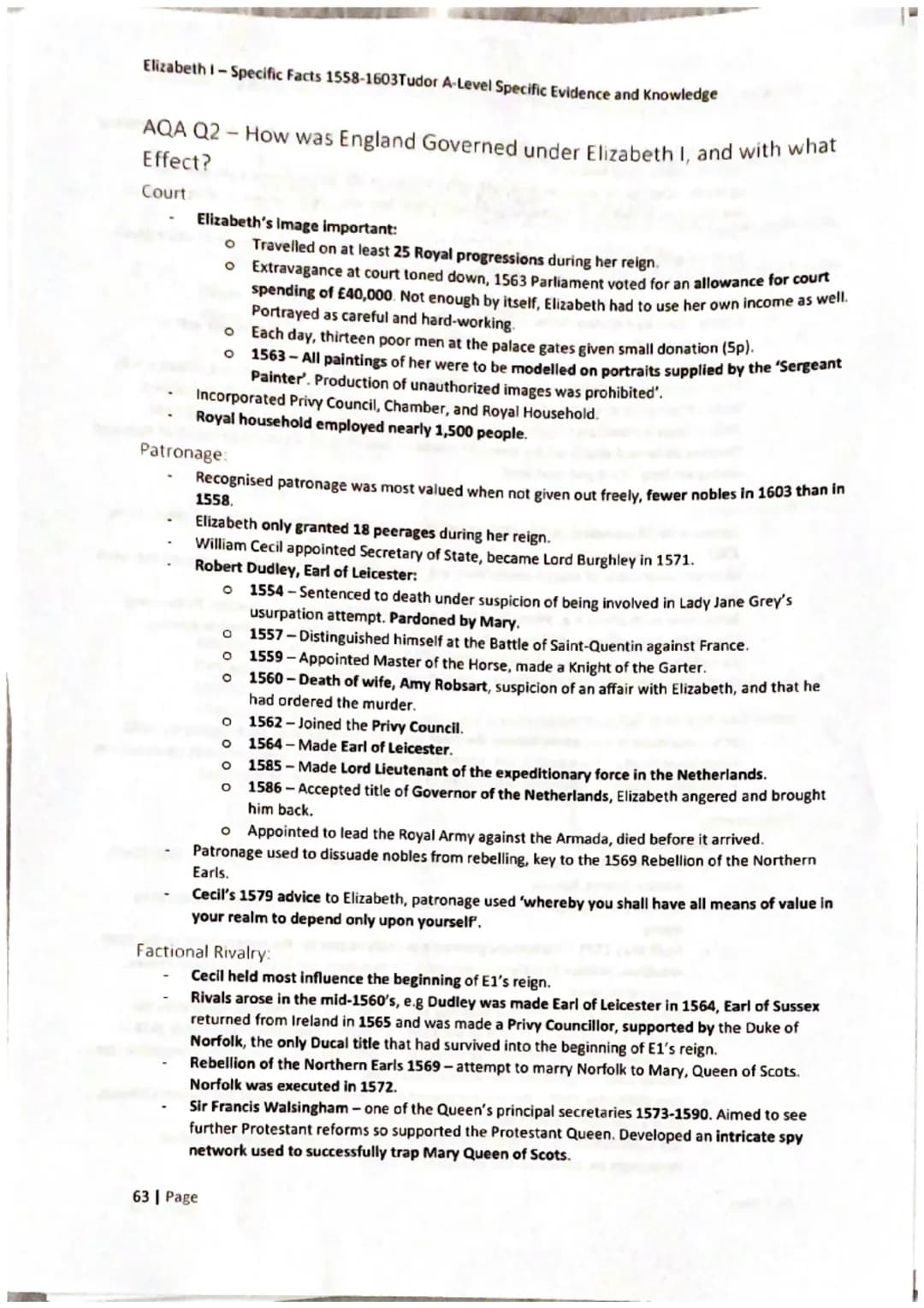 Elizabeth I-Specific Facts 1558-1603Tudor A-Level Specific Evidence and Knowledge
60 Page
Elizabeth I:
1558-1603 Elizabeth 1-Specific Facts 