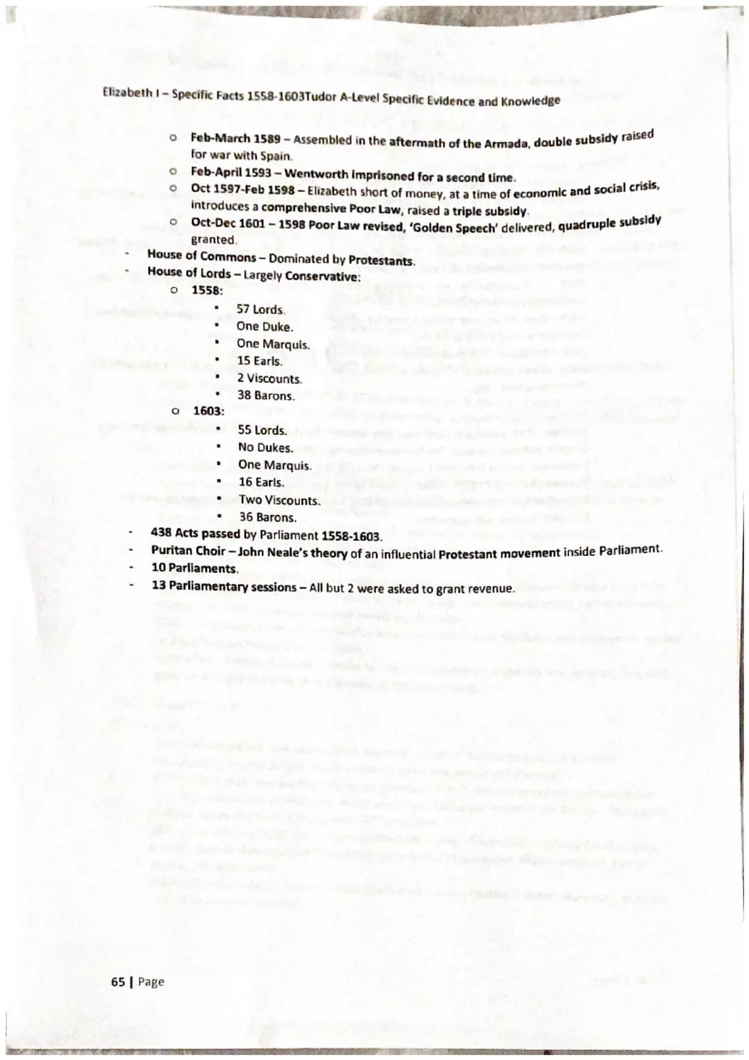 Elizabeth I-Specific Facts 1558-1603Tudor A-Level Specific Evidence and Knowledge
60 Page
Elizabeth I:
1558-1603 Elizabeth 1-Specific Facts 