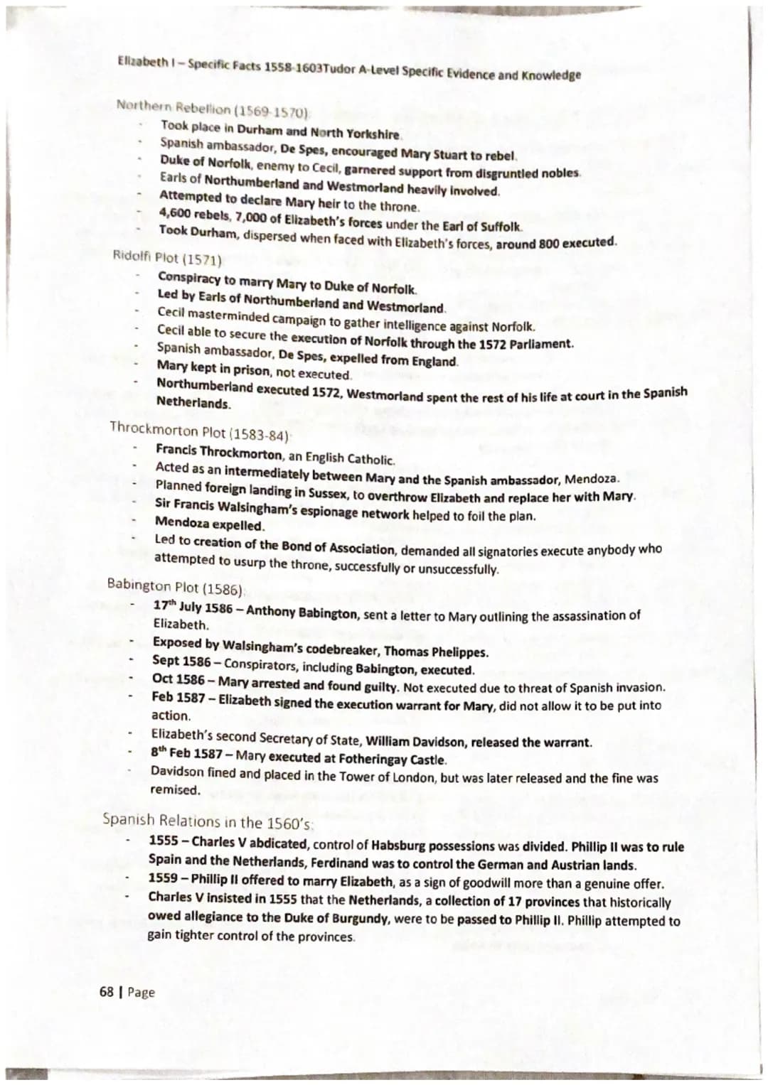 Elizabeth I-Specific Facts 1558-1603Tudor A-Level Specific Evidence and Knowledge
60 Page
Elizabeth I:
1558-1603 Elizabeth 1-Specific Facts 
