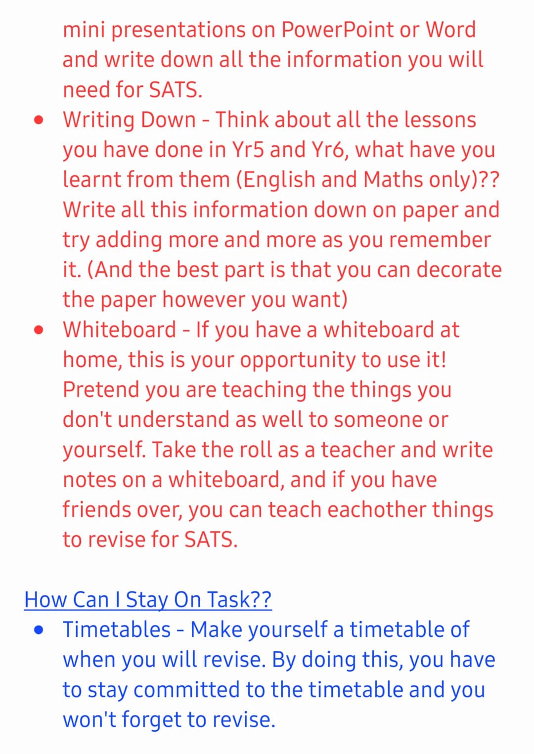 How to Revise for Yr6 SATS!
Hi, my name is Rose and I'm in Yr 7, I did SATS
last year (2022) and I have realised that there are
quite a few 