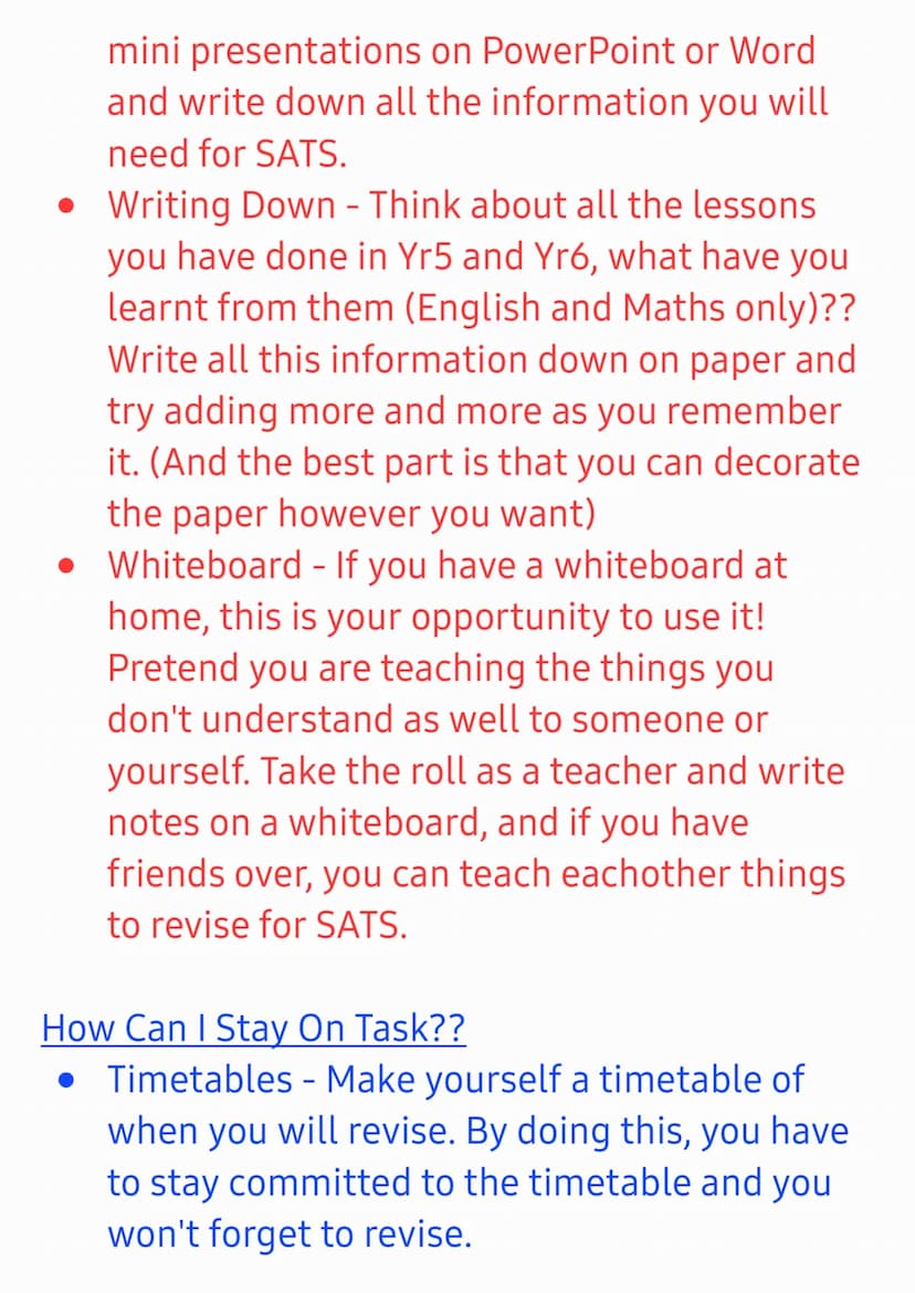 How to Revise for Yr6 SATS!
Hi, my name is Rose and I'm in Yr 7, I did SATS
last year (2022) and I have realised that there are
quite a few 