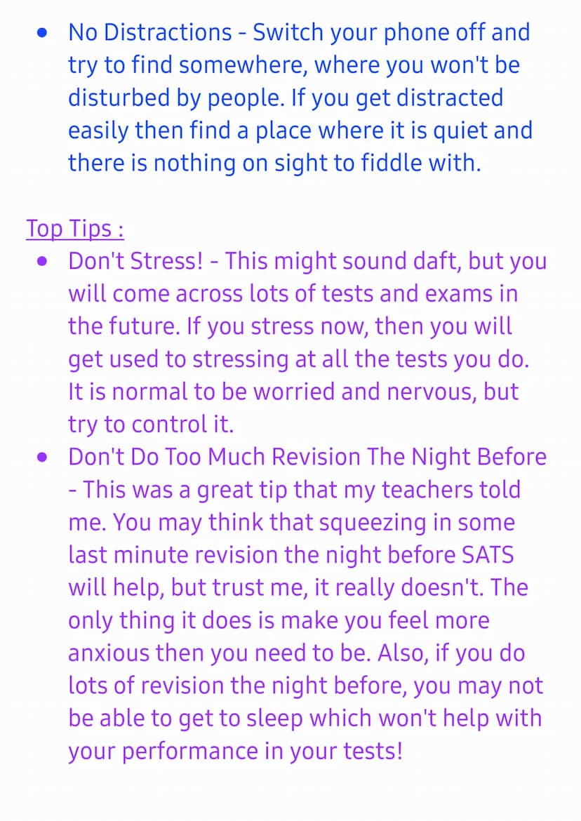 How to Revise for Yr6 SATS!
Hi, my name is Rose and I'm in Yr 7, I did SATS
last year (2022) and I have realised that there are
quite a few 