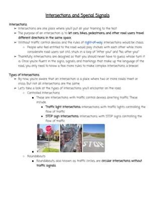 Know Intersections and Special Signals thumbnail