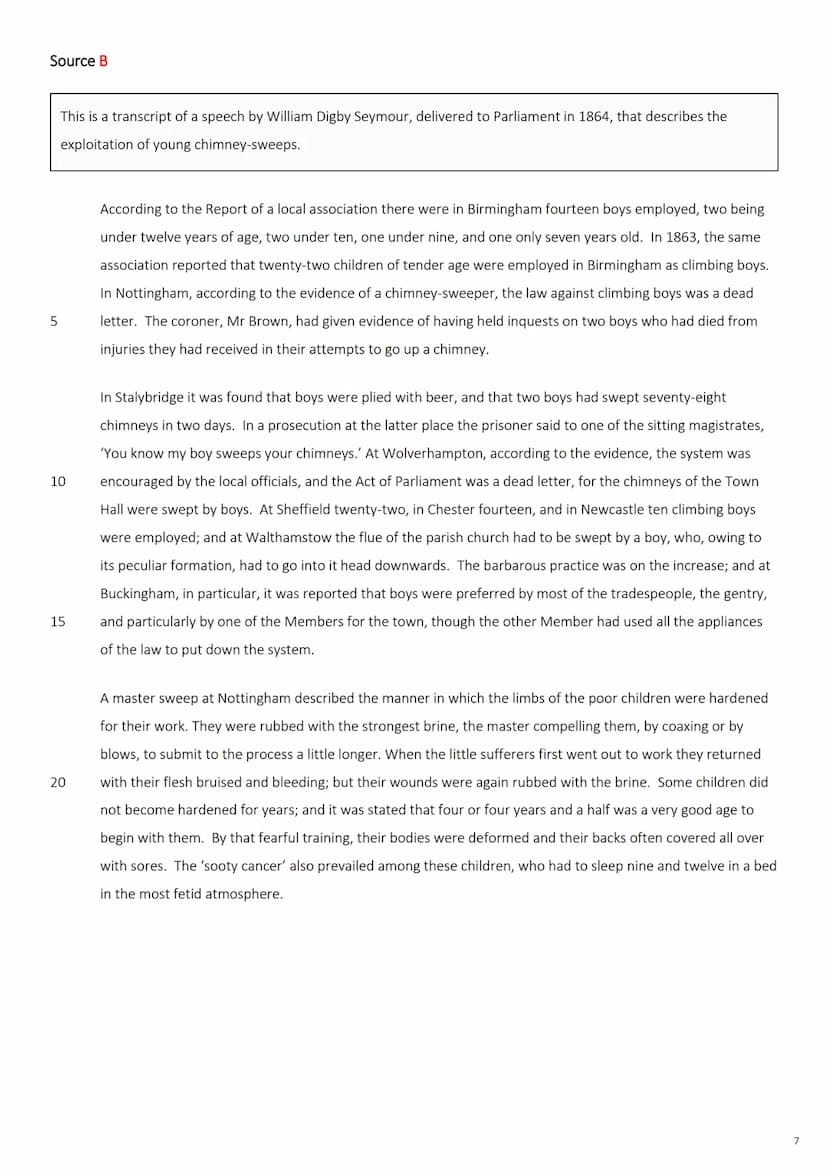 GCSE English Language
Paper 2
AQA
2-4
Exam Paper 1: Living in Poverty
6-8 Exam Paper 2: Chimney-Sweeping
10-12 Exam Paper 3: Gender Equality