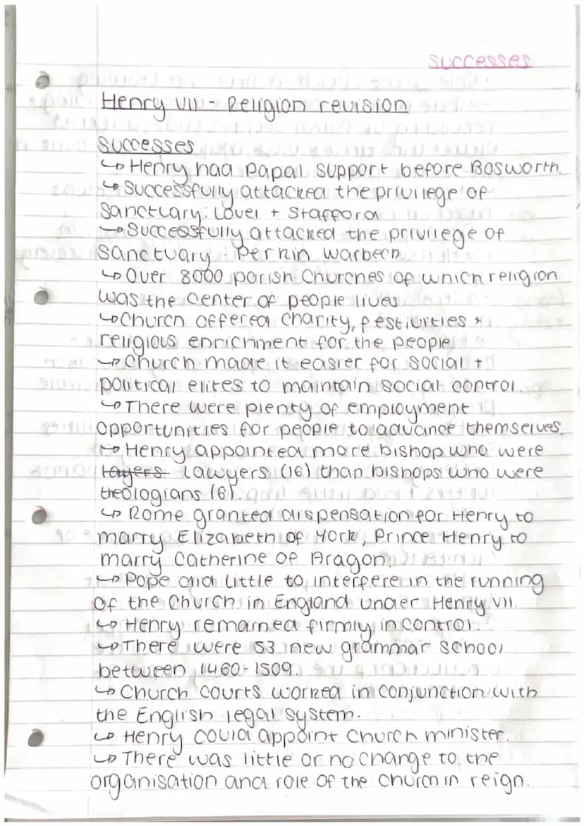 Henry VII- Religion revision 09404
Heretics-People who opposed to the
religion.
--Seven · Holy orders the process by which the
Sarcamentspri