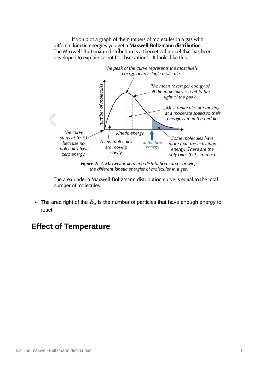 5.2 The maxwell-Boltzmann
distribution
Anki
Notes
Done
3.1.5.2 Maxwell-Boltzmann distribution
Content
Maxwell-Boltzmann distribution of mole