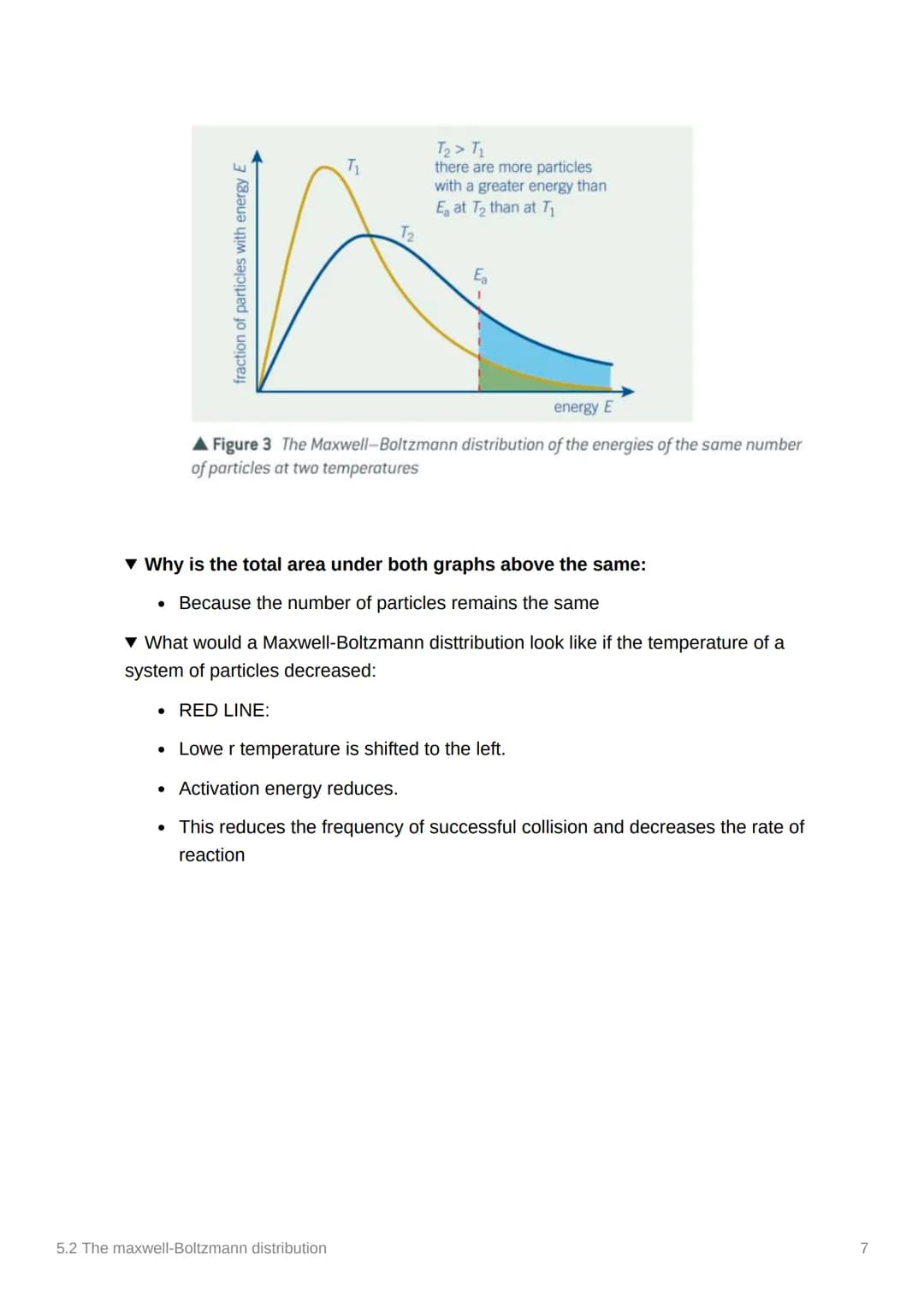 5.2 The maxwell-Boltzmann
distribution
Anki
Notes
Done
3.1.5.2 Maxwell-Boltzmann distribution
Content
Maxwell-Boltzmann distribution of mole