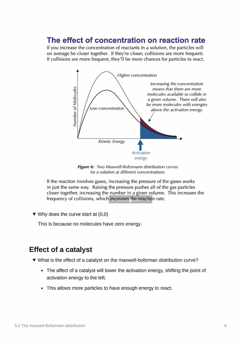 5.2 The maxwell-Boltzmann
distribution
Anki
Notes
Done
3.1.5.2 Maxwell-Boltzmann distribution
Content
Maxwell-Boltzmann distribution of mole