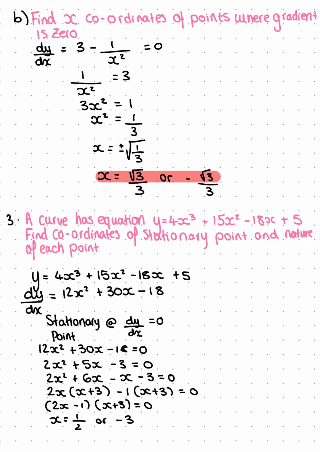 1. y=2x²³
x^
+ 5x² - 7x + 10
a) Find dy
doc
dy = 6x² + 10x -7.
dx.
b). Find gradient when x = 2
dy = 6x² +10x-7
dx
cunen x=2
dy = 6(2)² + 10