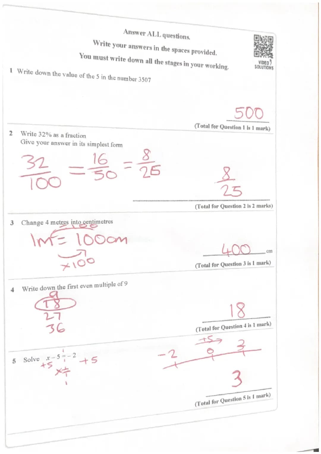 GCSE MATHS PAPER 2F WALKTHROUGH