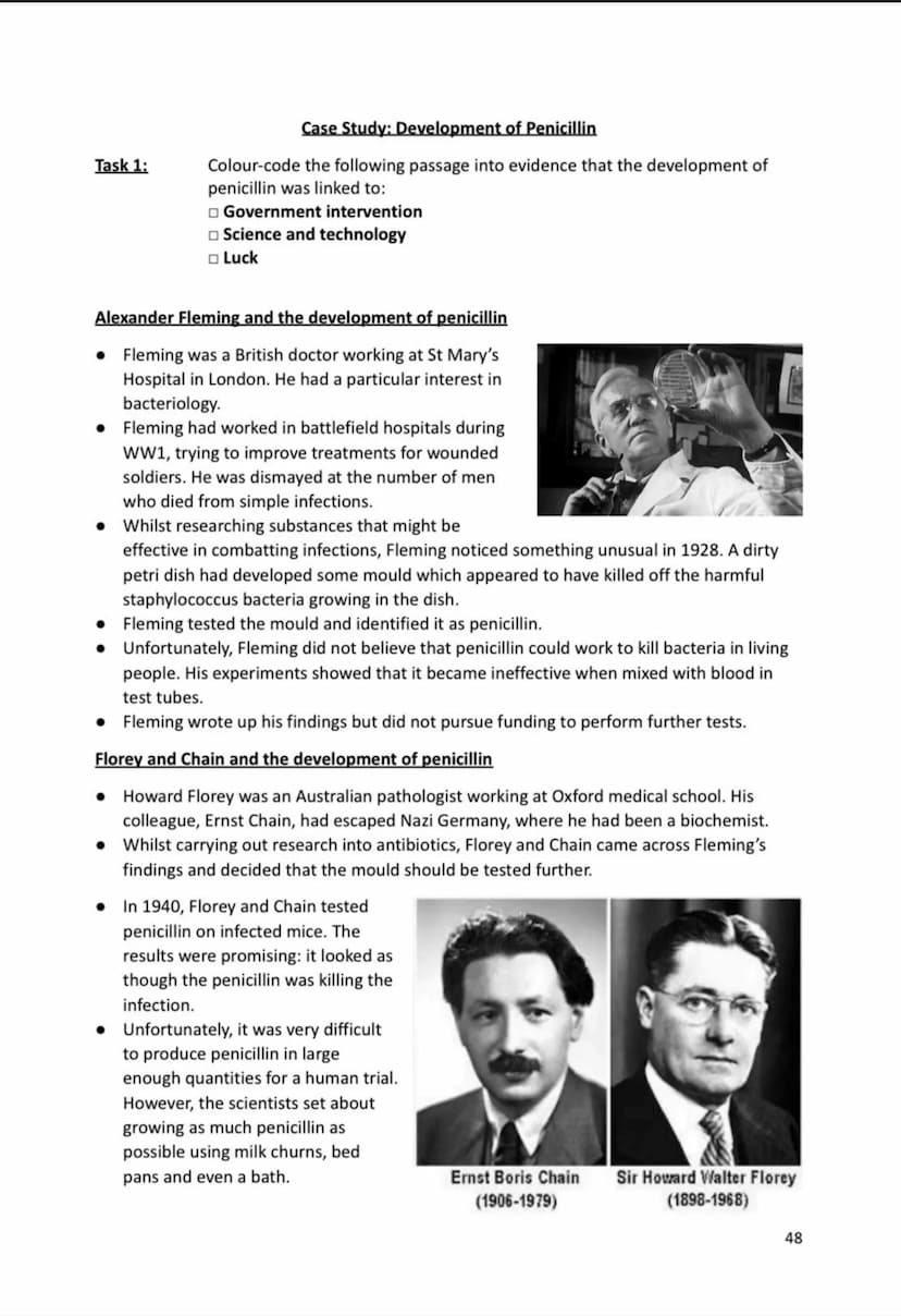 Name:
Medicine in Britain 1250-present day
Revision Activity Book
1 Cause of disease
Date Individual/group
By
1900
1941
1951
1902 Archibald 