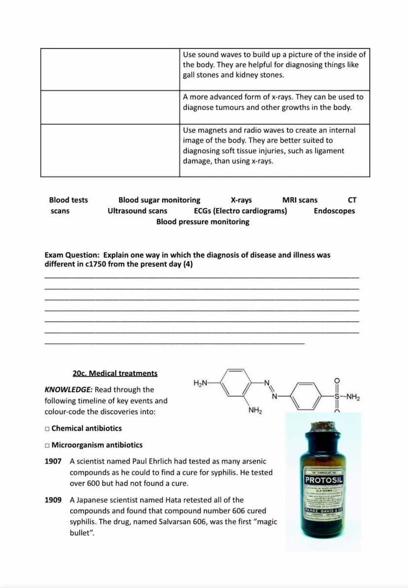 Name:
Medicine in Britain 1250-present day
Revision Activity Book
1 Cause of disease
Date Individual/group
By
1900
1941
1951
1902 Archibald 