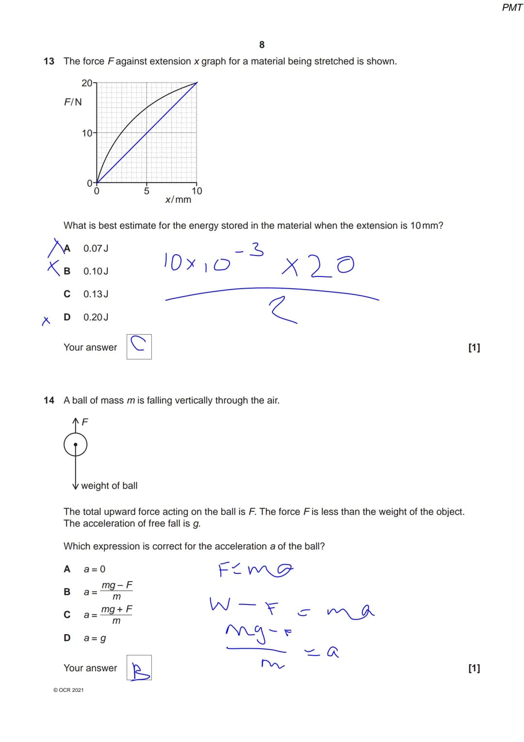 8334267511
OCR
Oxford Cambridge and RSA
Friday 8 October 2021 – Morning
A Level Physics A
H556/01 Modelling physics
Time allowed: 2 hours 15