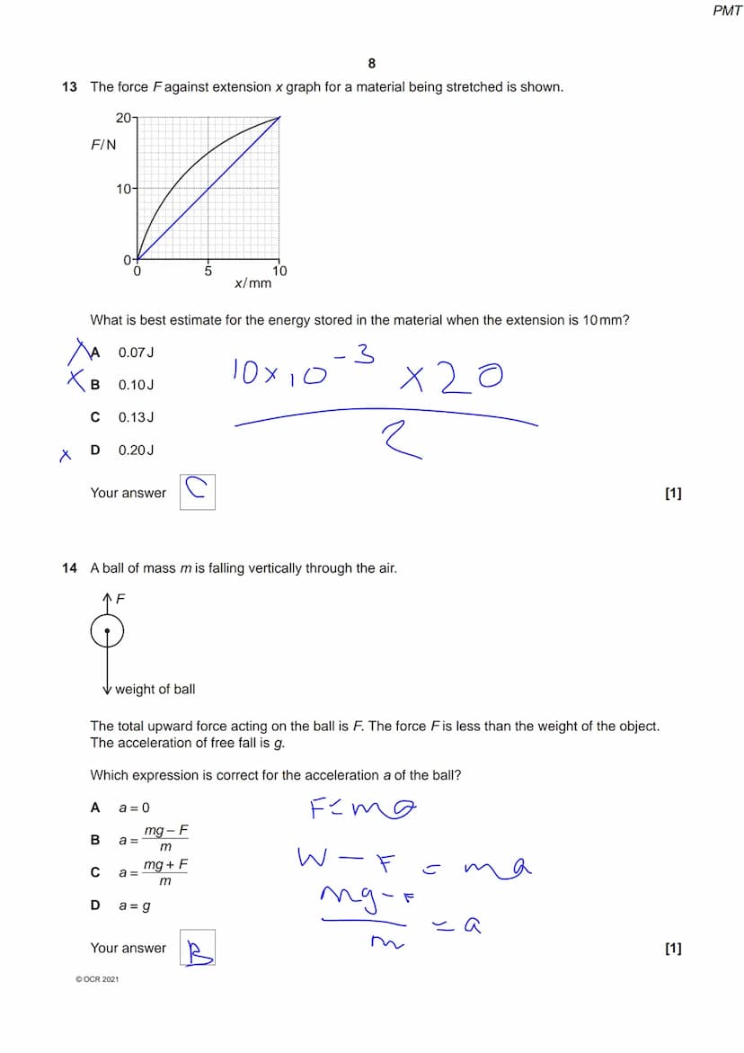8334267511
OCR
Oxford Cambridge and RSA
Friday 8 October 2021 – Morning
A Level Physics A
H556/01 Modelling physics
Time allowed: 2 hours 15