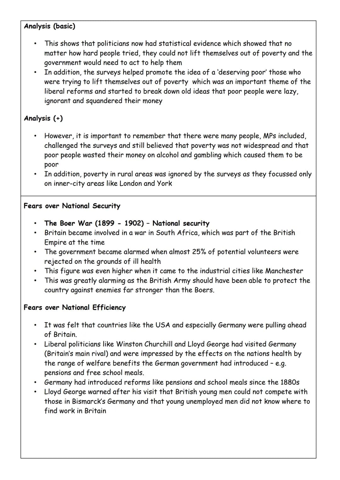 Britain: The Motives of the Liberal Reforms - Why did the Liberals introduce their reforms
1906-14?
Background (for intro)
.
Prior to 1906, 