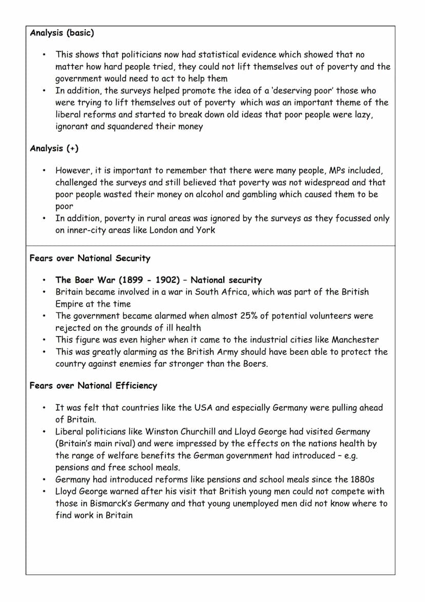 Britain: The Motives of the Liberal Reforms - Why did the Liberals introduce their reforms
1906-14?
Background (for intro)
.
Prior to 1906, 