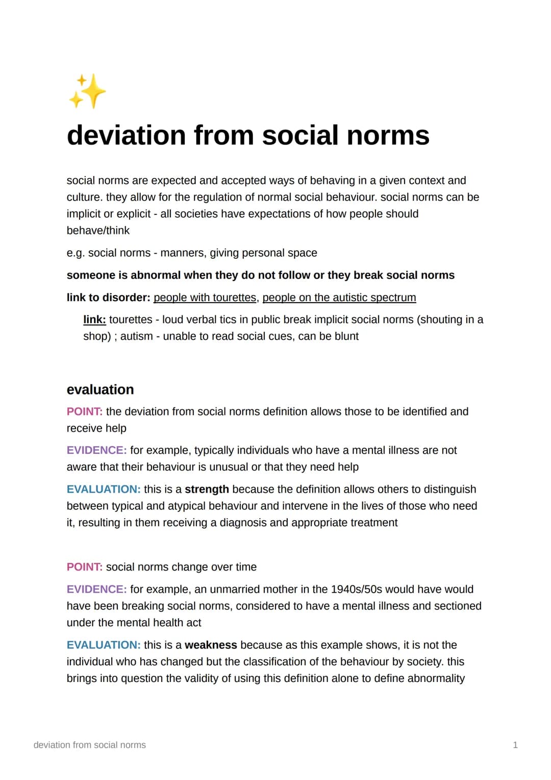 deviation from social norms
social norms are expected and accepted ways of behaving in a given context and
culture. they allow for the regul