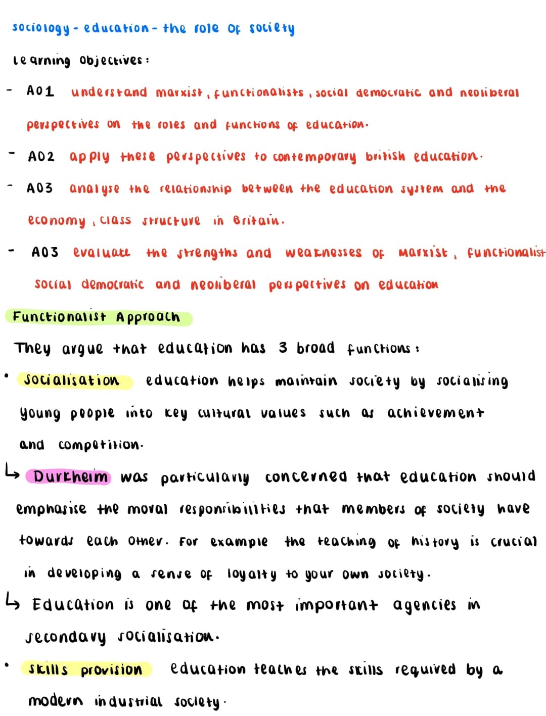 Sociology-education-the role of society 