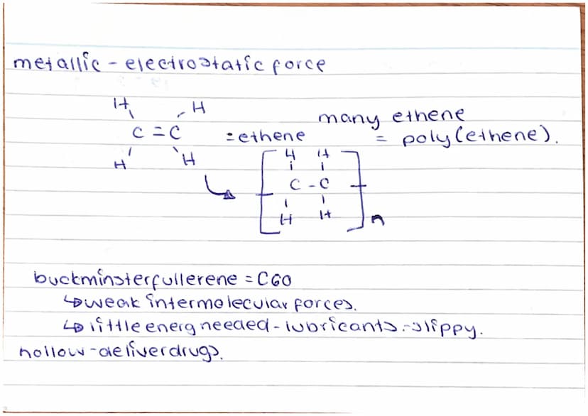what's a
polymer?
How do you draw a
Properties?
Monomer?
C2
polymer? Polymers + long chain of repeating units.
Joined together by covalent b