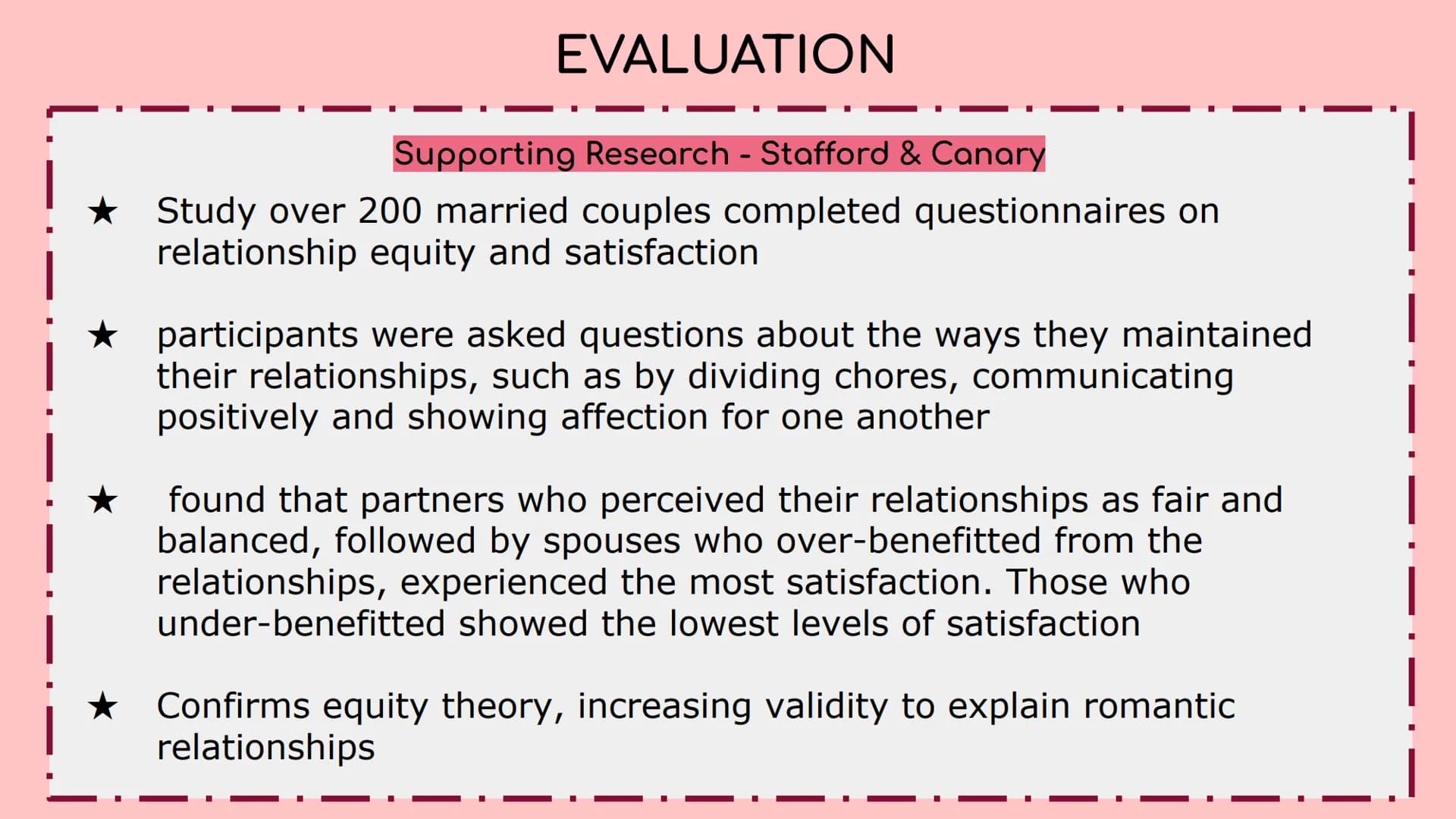 RELATIONSHIPS
~ A level Psychology Lentvalgele tem
CentaJeene is
celthans
Covetoele
Toelements
valve
Equity Theory
Centato dalkeak
Dental Ge