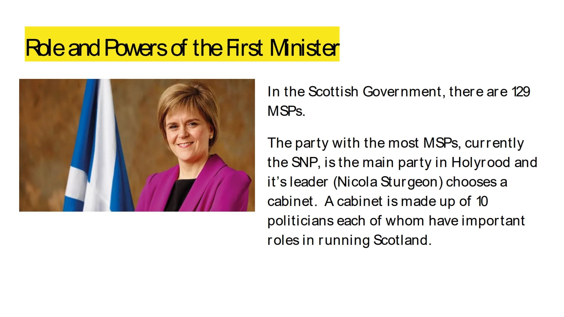 Revision
Democracy in
Scotland Power and decision making Features of a Democratic Political Society
The United Kingdom is a constitutional d
