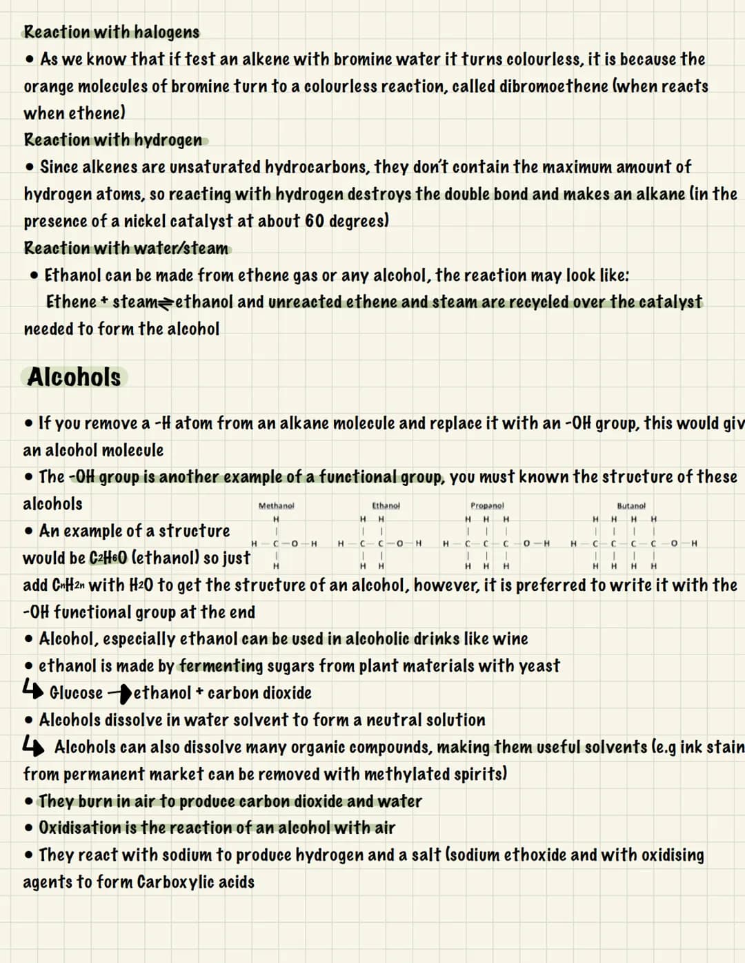 CHEMISTRY
UNIT 3: RATES, EQUILIBRIUM & ORGANIC CHEM
Rates & equilibrium (C8):
Rate of reaction
•The rate of reactions tells you how fast rea