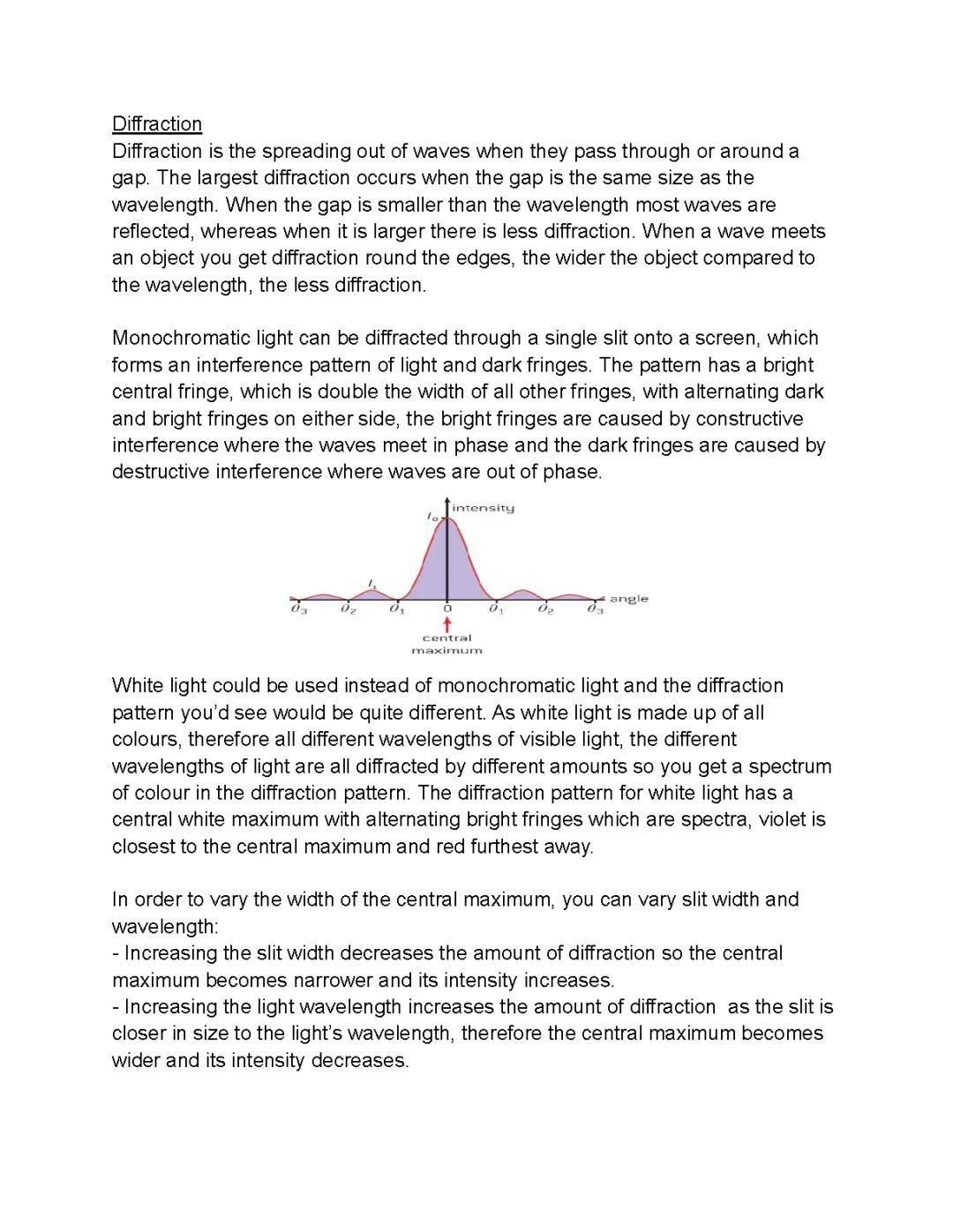 Understanding Diffraction in A-Level Physics