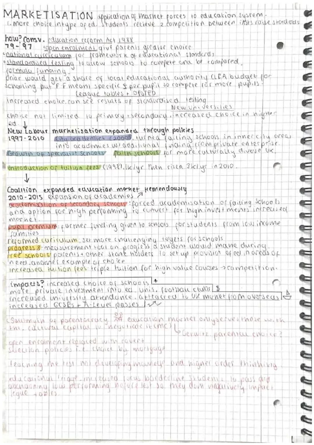 marketisation, globalisation, privatisation