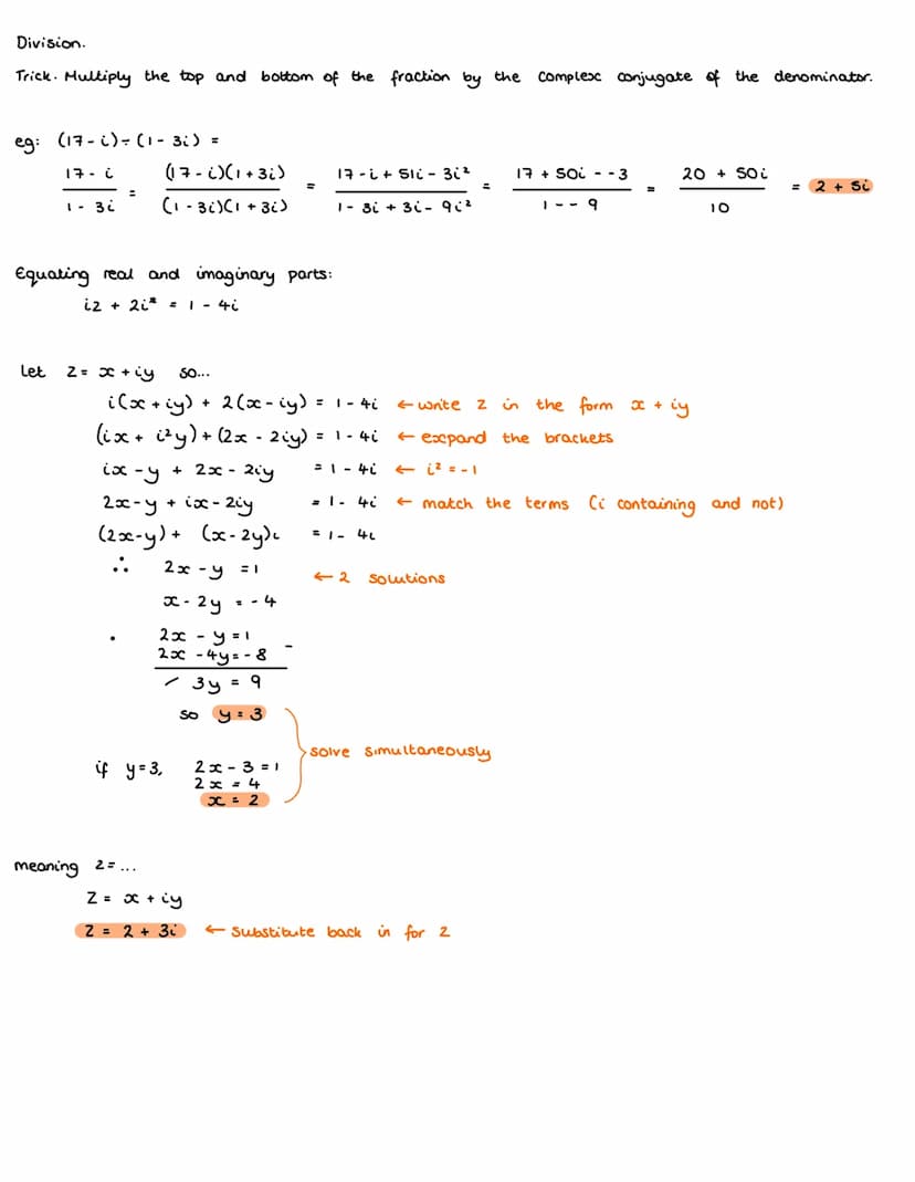 Complex Numbers:
N
Z NOR
Natural
Integers
Rational
Real
Solutions...
x = 1 - 3
x + 2 = 3
x + 2 = 1
2x = 3
x² = 2
x² = - 4
⇒ x = ± √√-4
⇒x=± 
