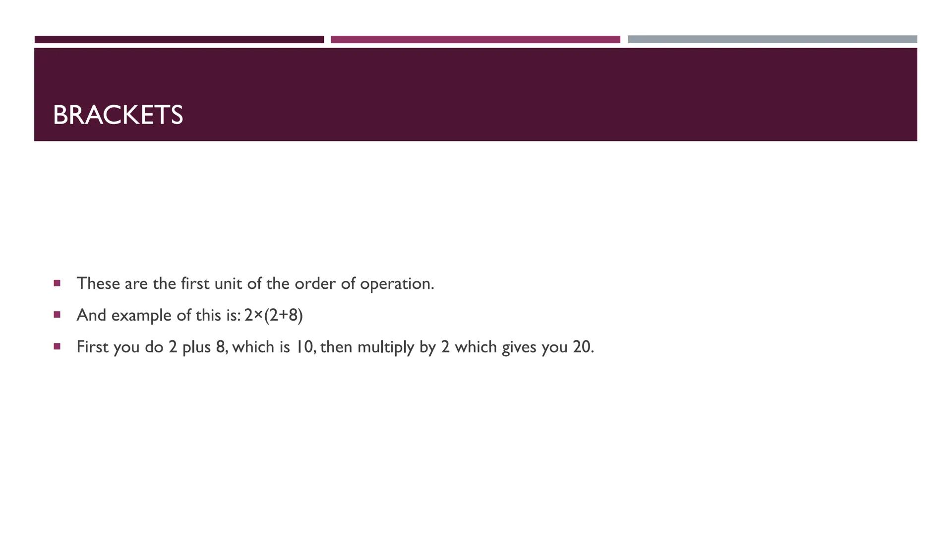 BIDMAS / BODMAS
THE ORDER OF OPERATION BIDMAS / BODMAS
BIDMAS / BODMAS is the order of operation in math.
These are the meanings of letters.