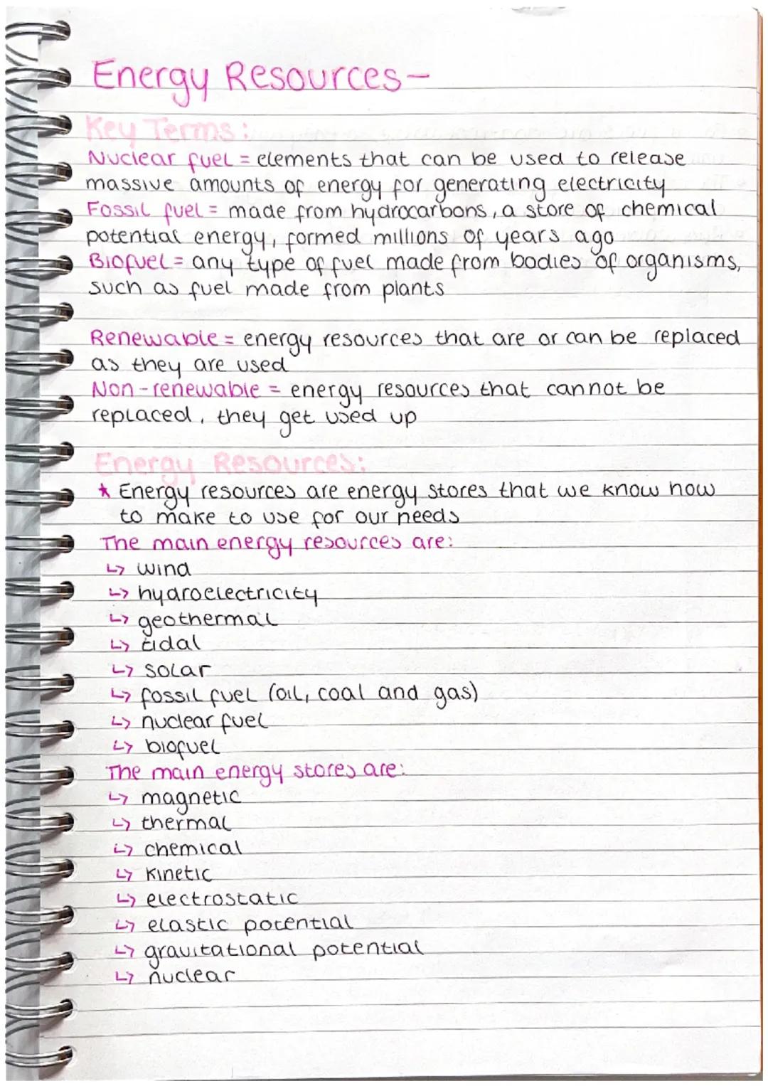 P3 - Key Energy Resources Explained