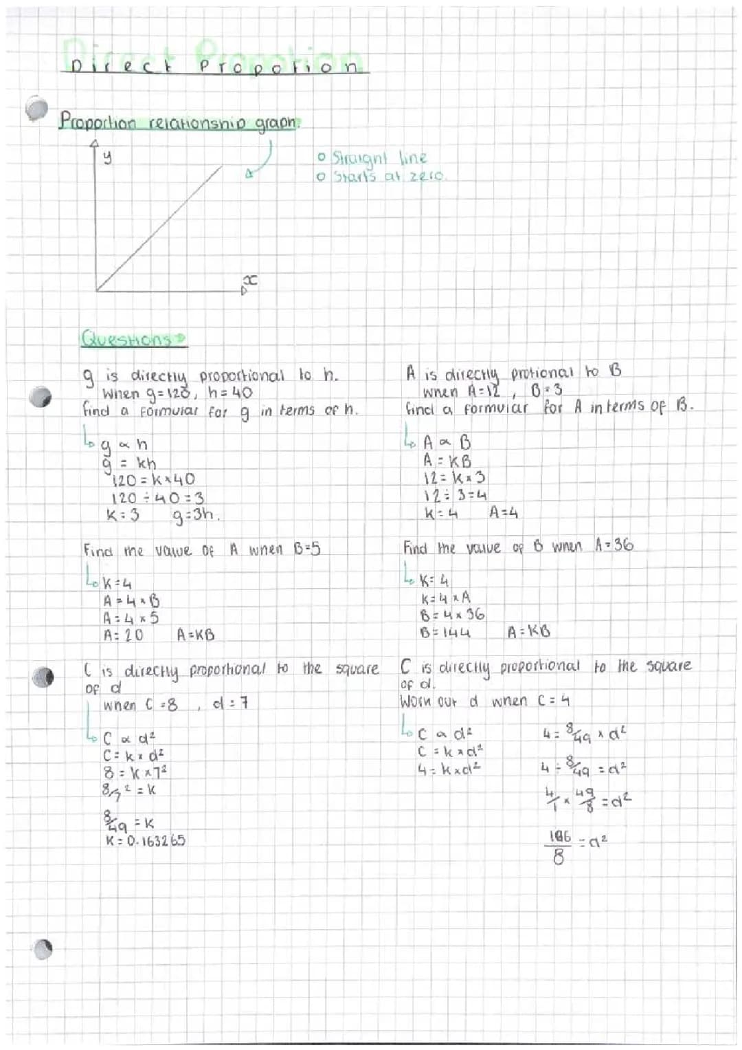 Inverse and Direct Proportion 