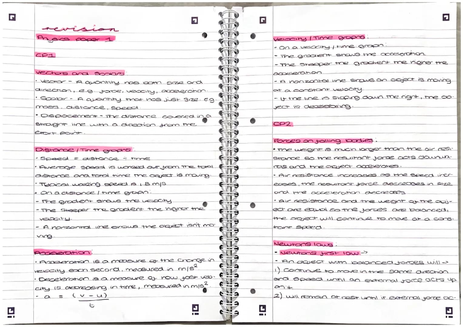 Di
revision
Physics paper 1
СР1
vectors and Scolars
vector - A quantity has both size and
direction, e.g
Force, velocity, acceleration.
· Sc