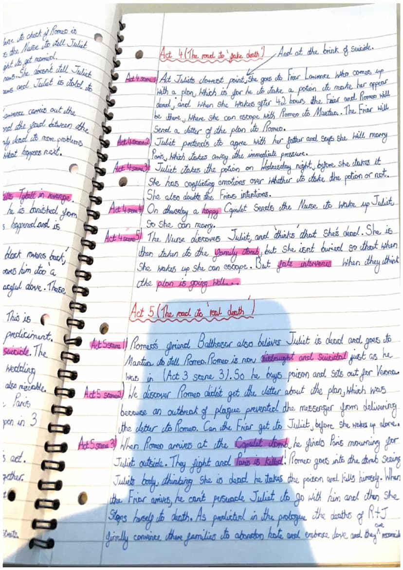 English (Romeo and Juliet)
Romeo and Juliet Summary
Act I (The Road to true love)
• Prologue tells us Romec and Juliets gate is determined!.