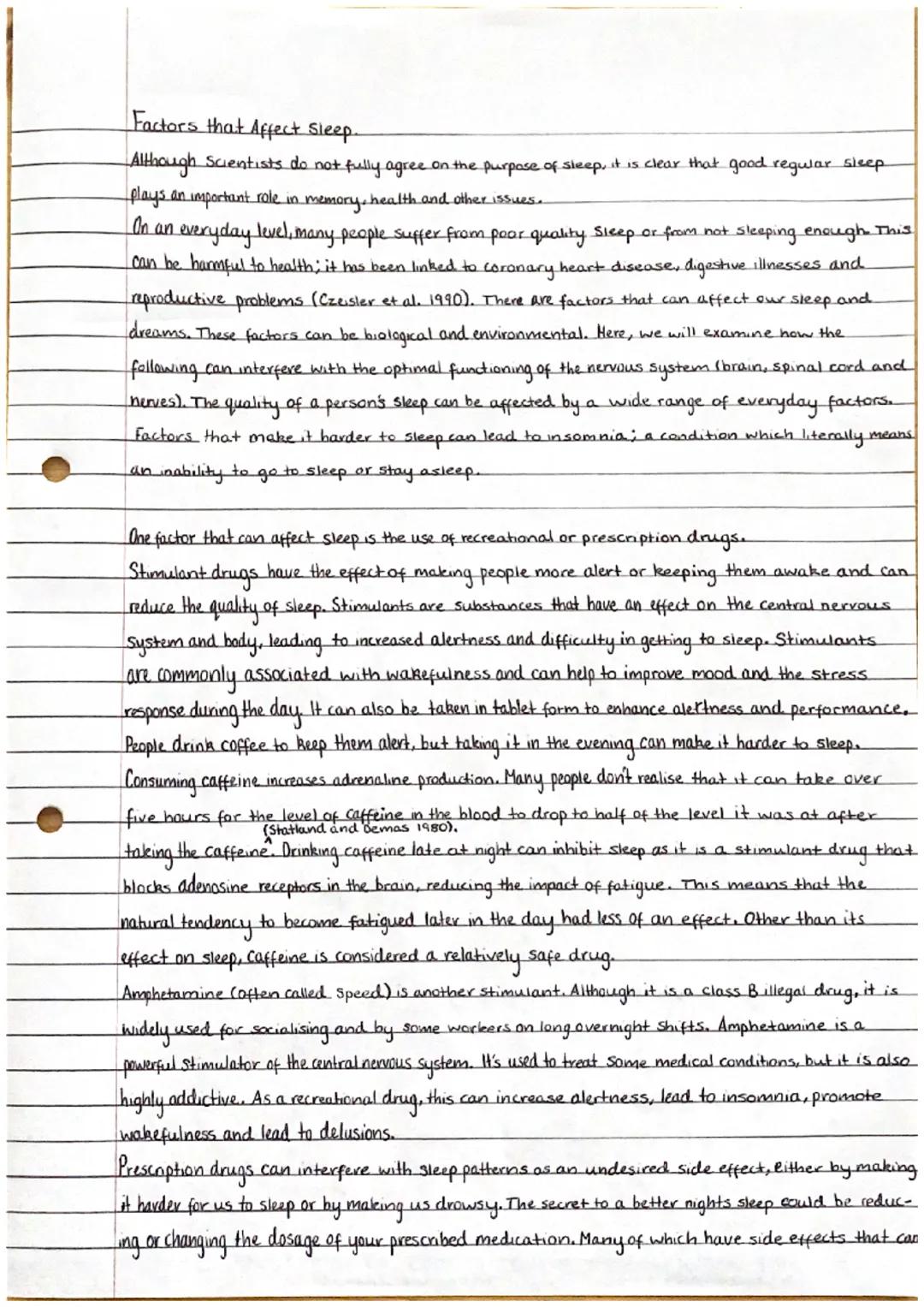 Factors That Affect Sleep 