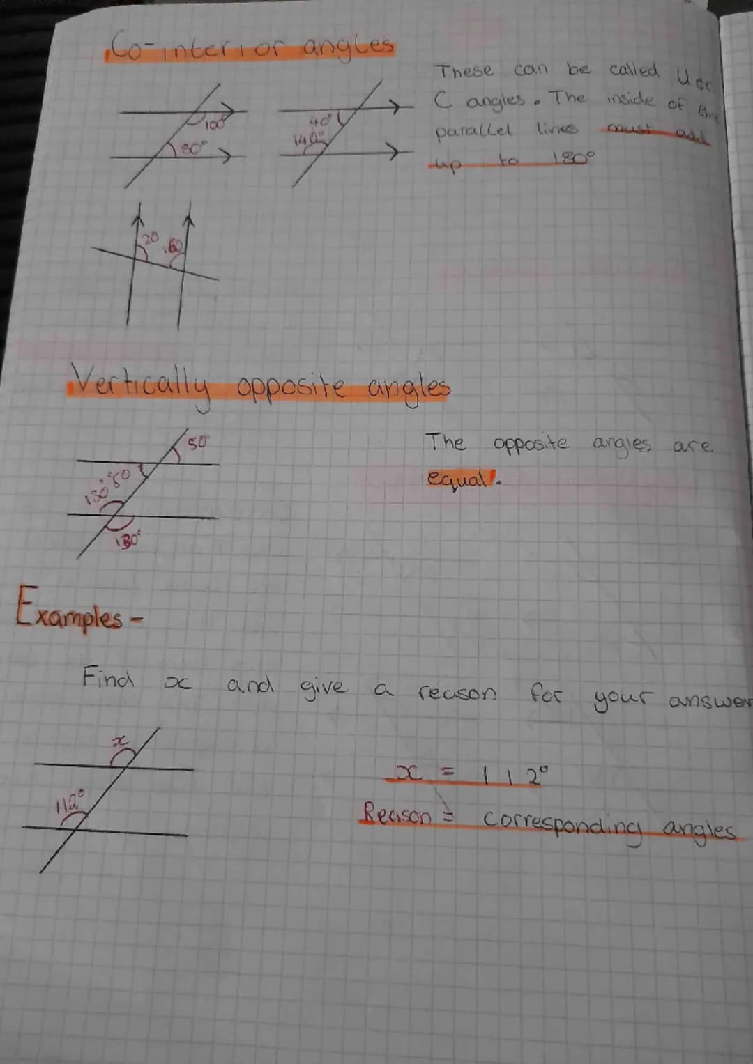 Alternate angles
دیکھو
108⁰
*
130°
→
Corresponding angles
→
1309
parallel lines
transversal
65°
parallel Lines
SEX
86
90°º°
059
115%
→
Alter