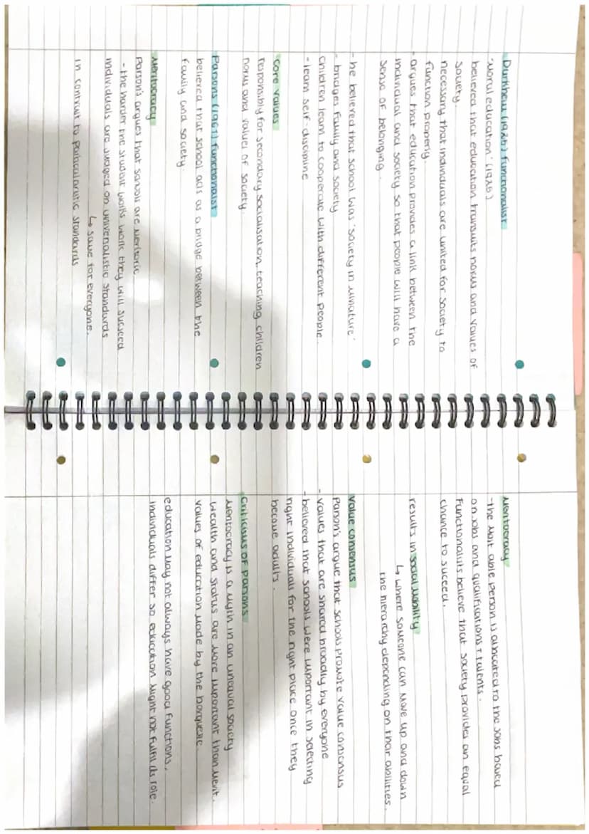 
<h2 id="functionalistapproachtoeducation">Functionalist Approach to Education</h2>
<p>The functionalist approach to education focuses on th