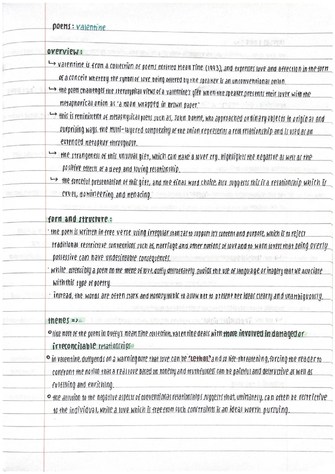 Valentine by Carol Ann Duffy