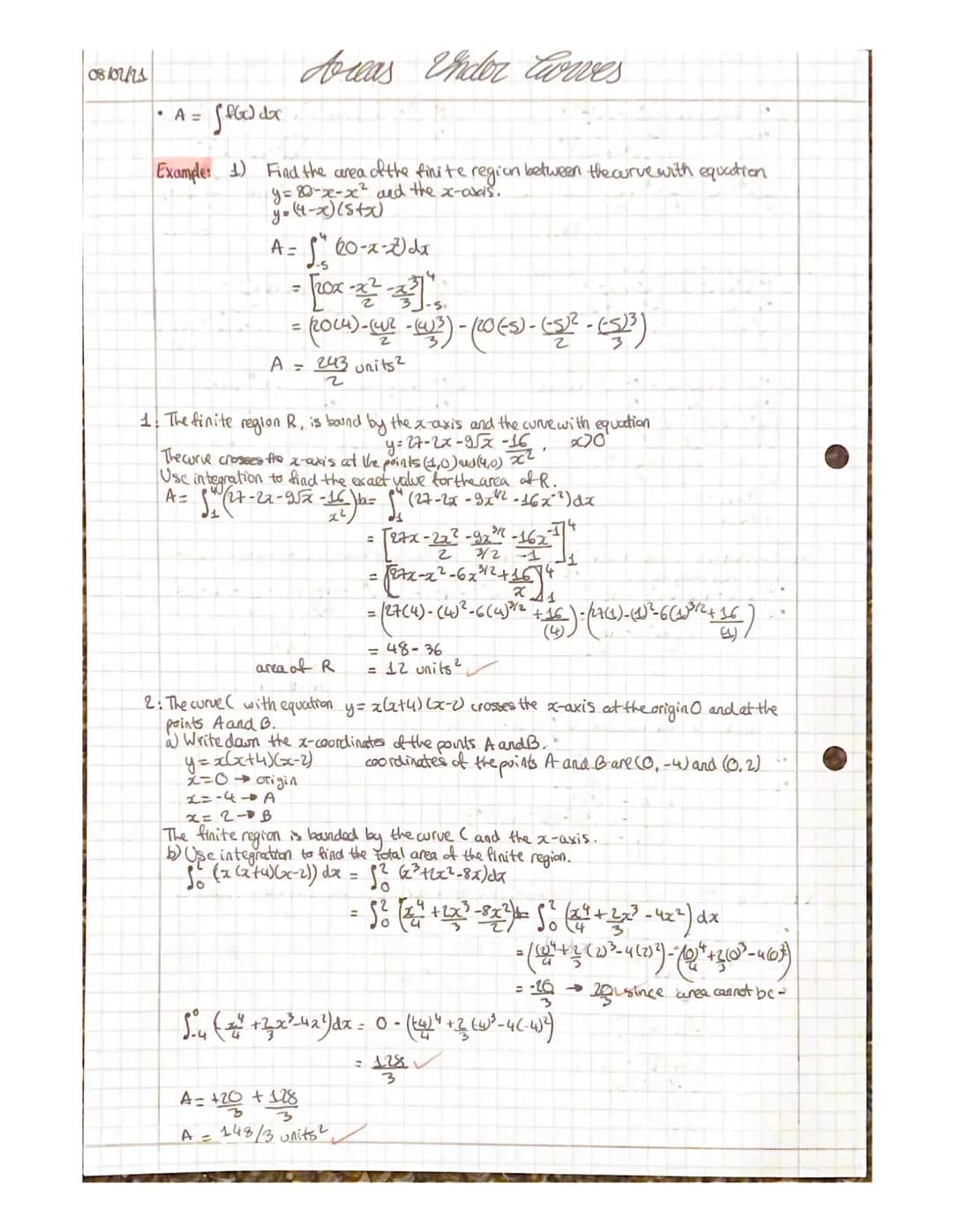 26/01/21
.
●
reverse process of differentiation aka antidifferentiation
whenever you integrate, you
Differentiating:
Integreding :
3)
Exampl