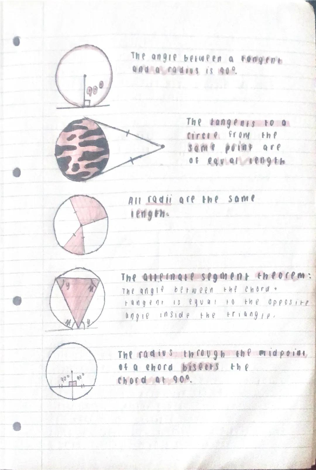 # circle theorems

* What are Circle Theorems?
→ Properties that show relationships between angles
with in the geometry of a circle.
→ Can b