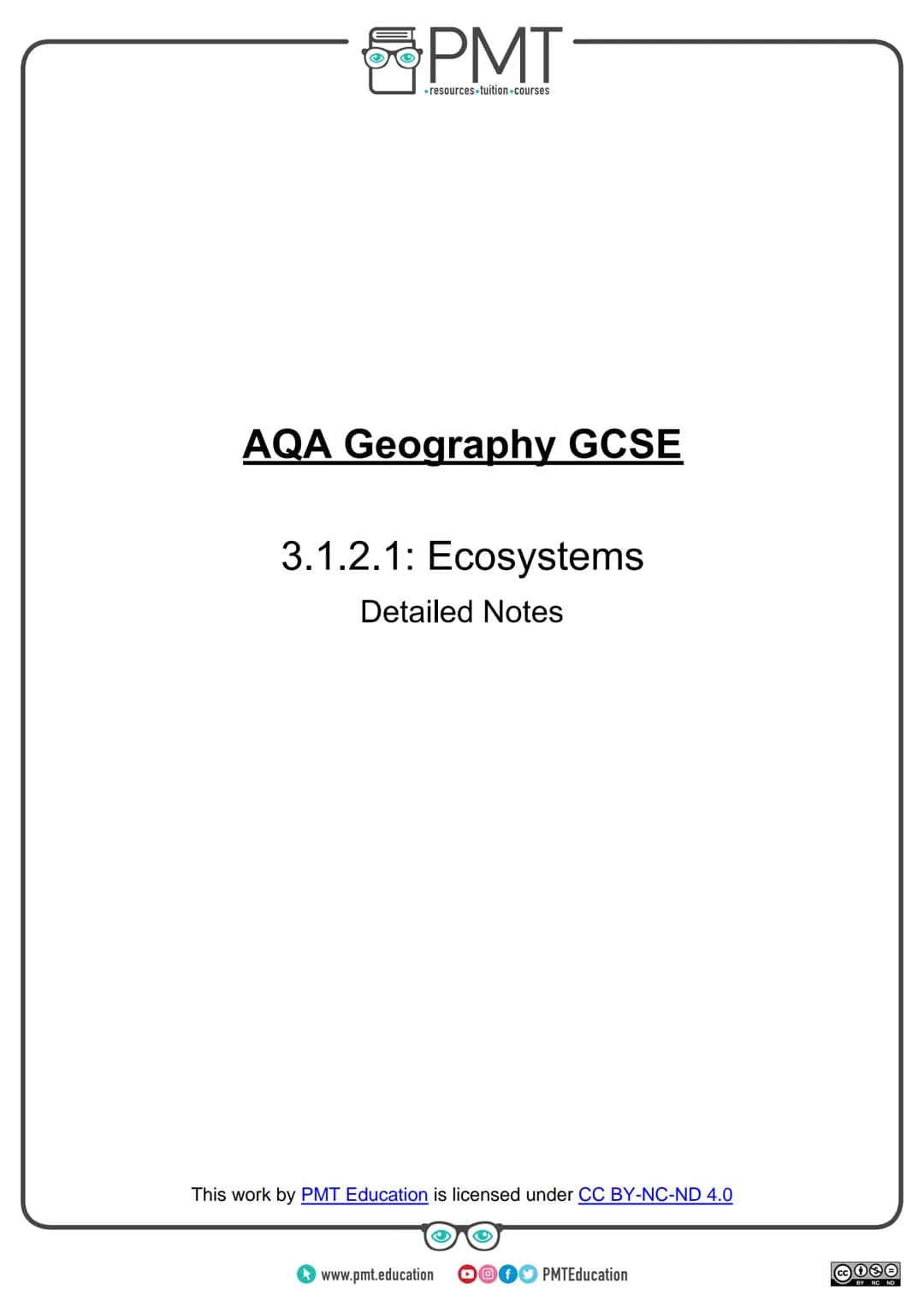 
<h2 id="introduction">Introduction</h2>
<p>AQA Geography GCSE covers the topic of ecosystems which are natural systems where plants, animal