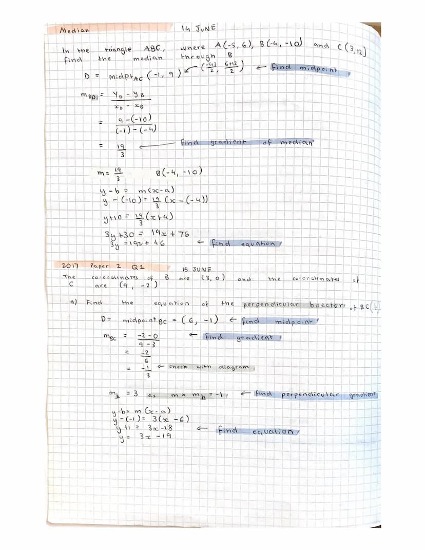 Collinearity
Are
collin ear?
Distance
MAB
Common
Distance
Midpoint
d=
X:
the
ÿ:
m=tane
what
makes
positive
Live
=
Find
A (1,7)
тав
=
=
=
For