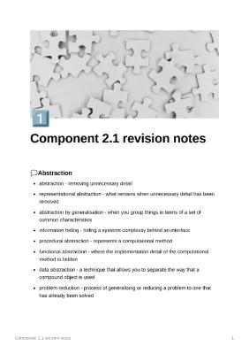 Know Component 2.1 revision notes thumbnail