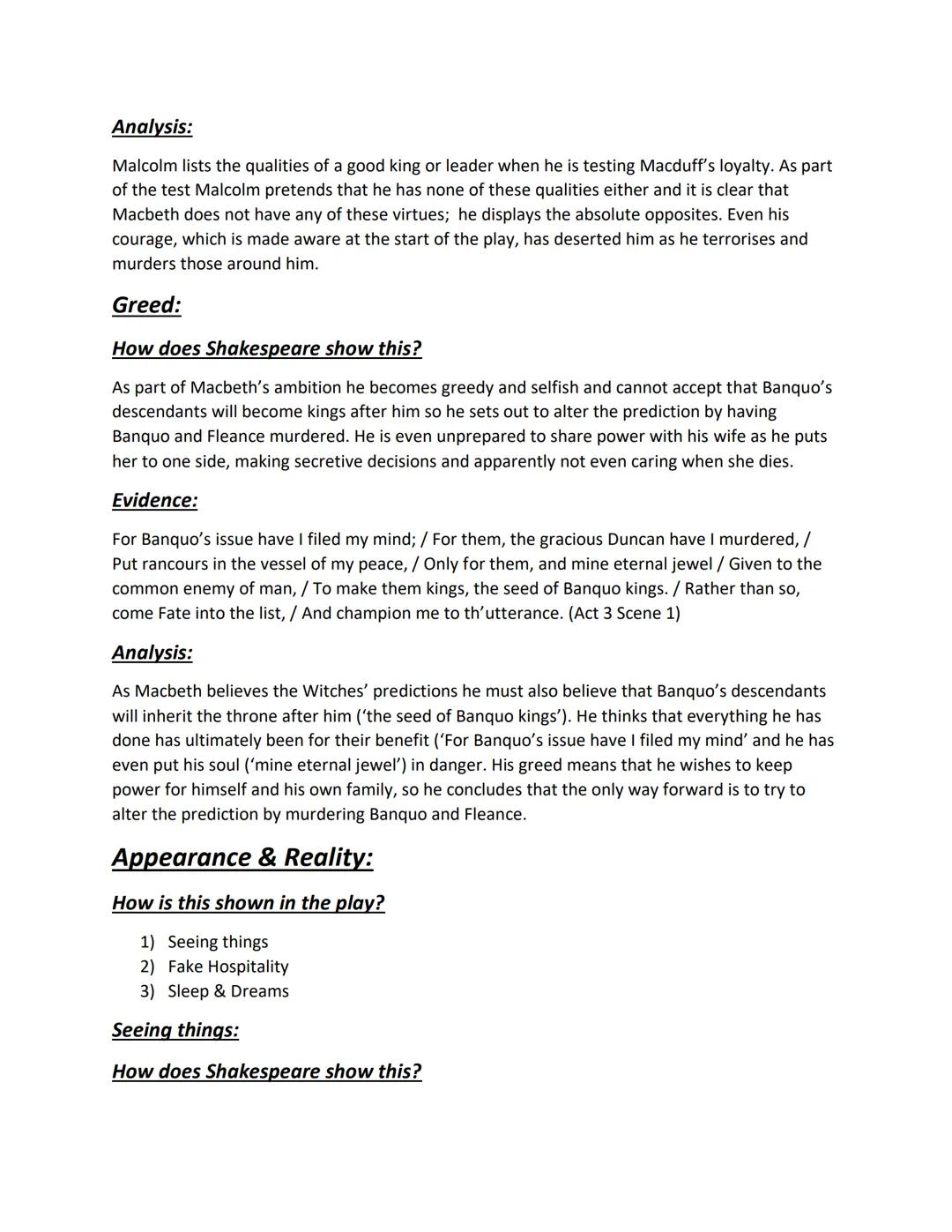 
<h2 id="ambitionpower">Ambition &amp; Power</h2>
<p>In the play Macbeth, ambition and power are central themes that influence the character