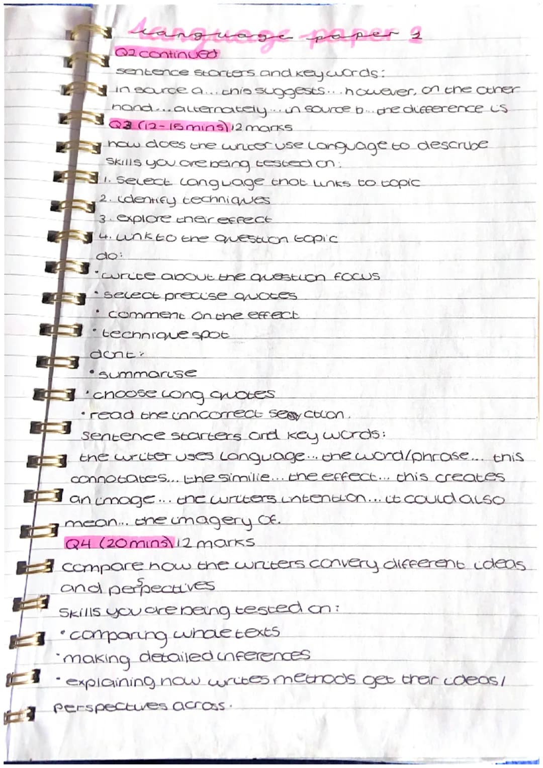 T
kansuage paper &
сде
QI (5mins) (4 marks)
Skill you are being tested on:
1.reading correct section
2. picking information on the correct t