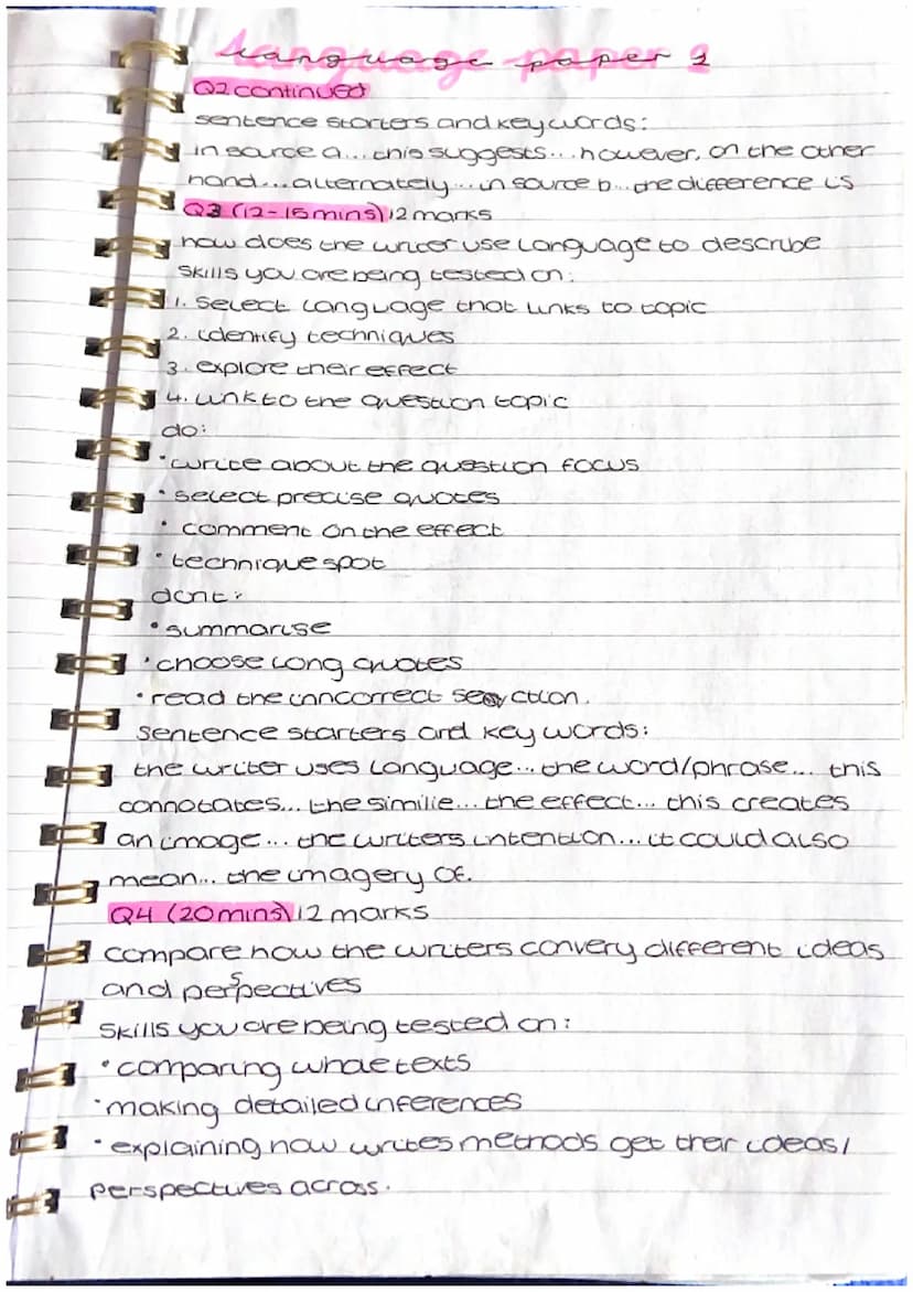 T
kansuage paper &
сде
QI (5mins) (4 marks)
Skill you are being tested on:
1.reading correct section
2. picking information on the correct t