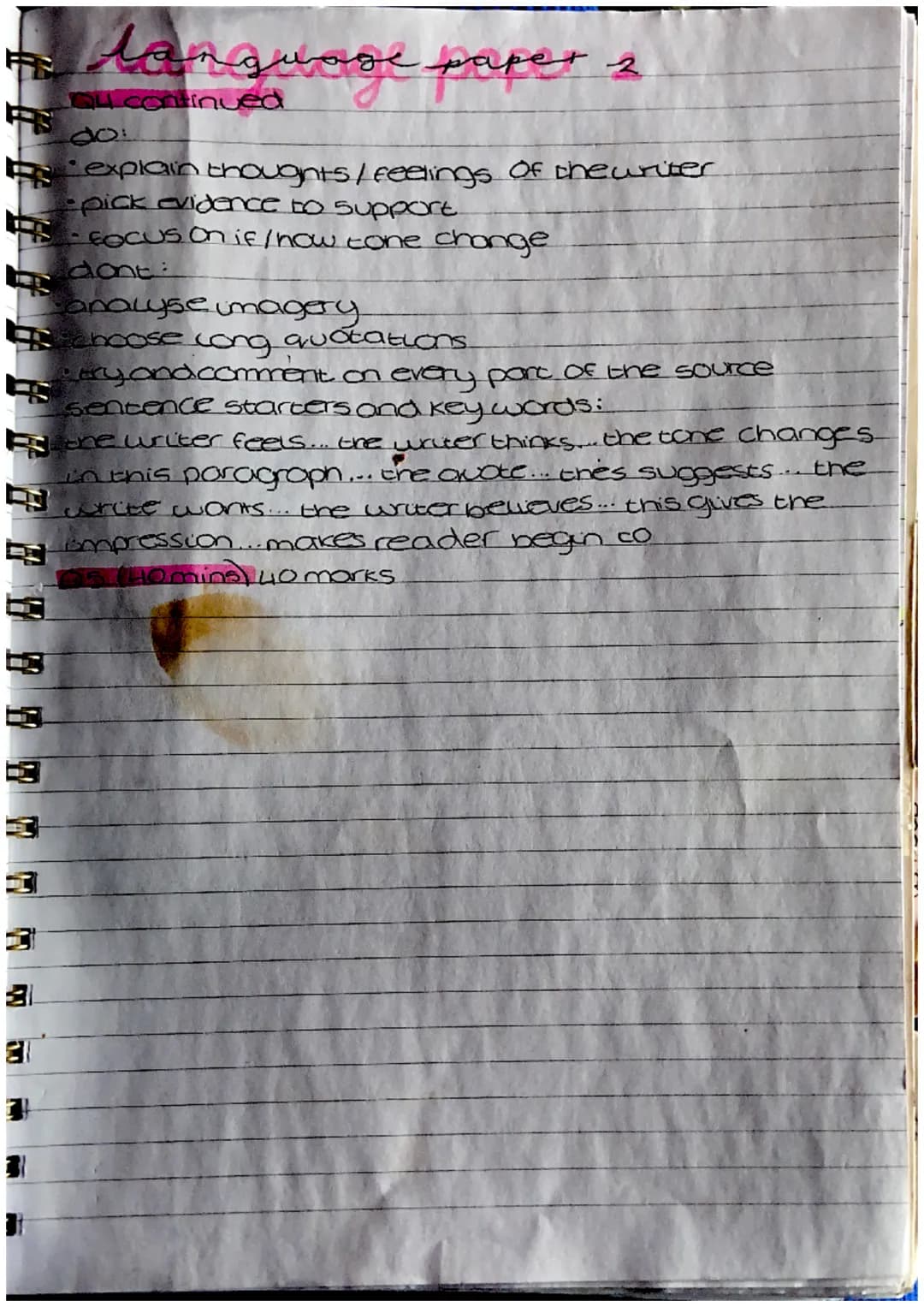 T
kansuage paper &
сде
QI (5mins) (4 marks)
Skill you are being tested on:
1.reading correct section
2. picking information on the correct t