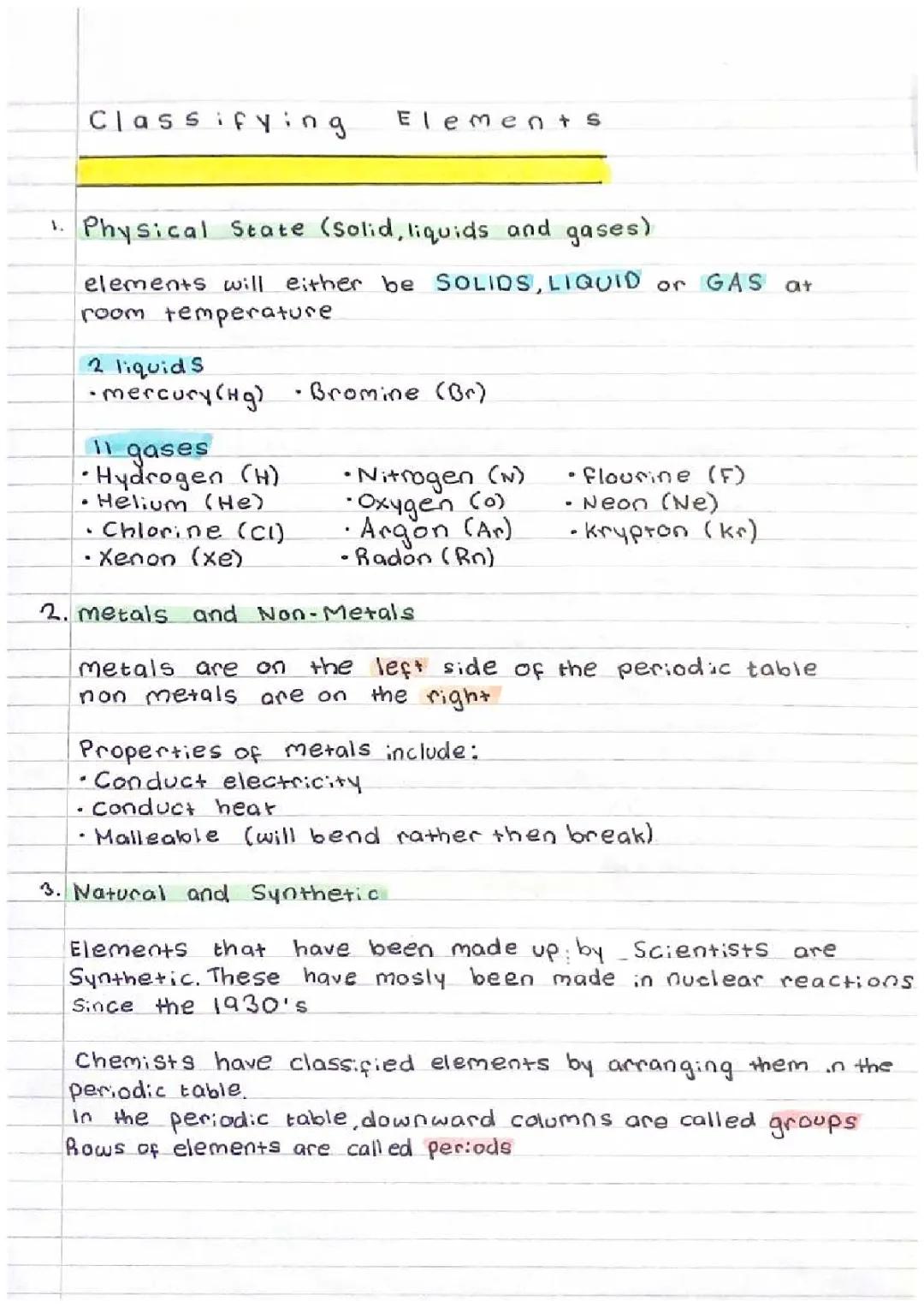 topic - Atomic structure and bonding
