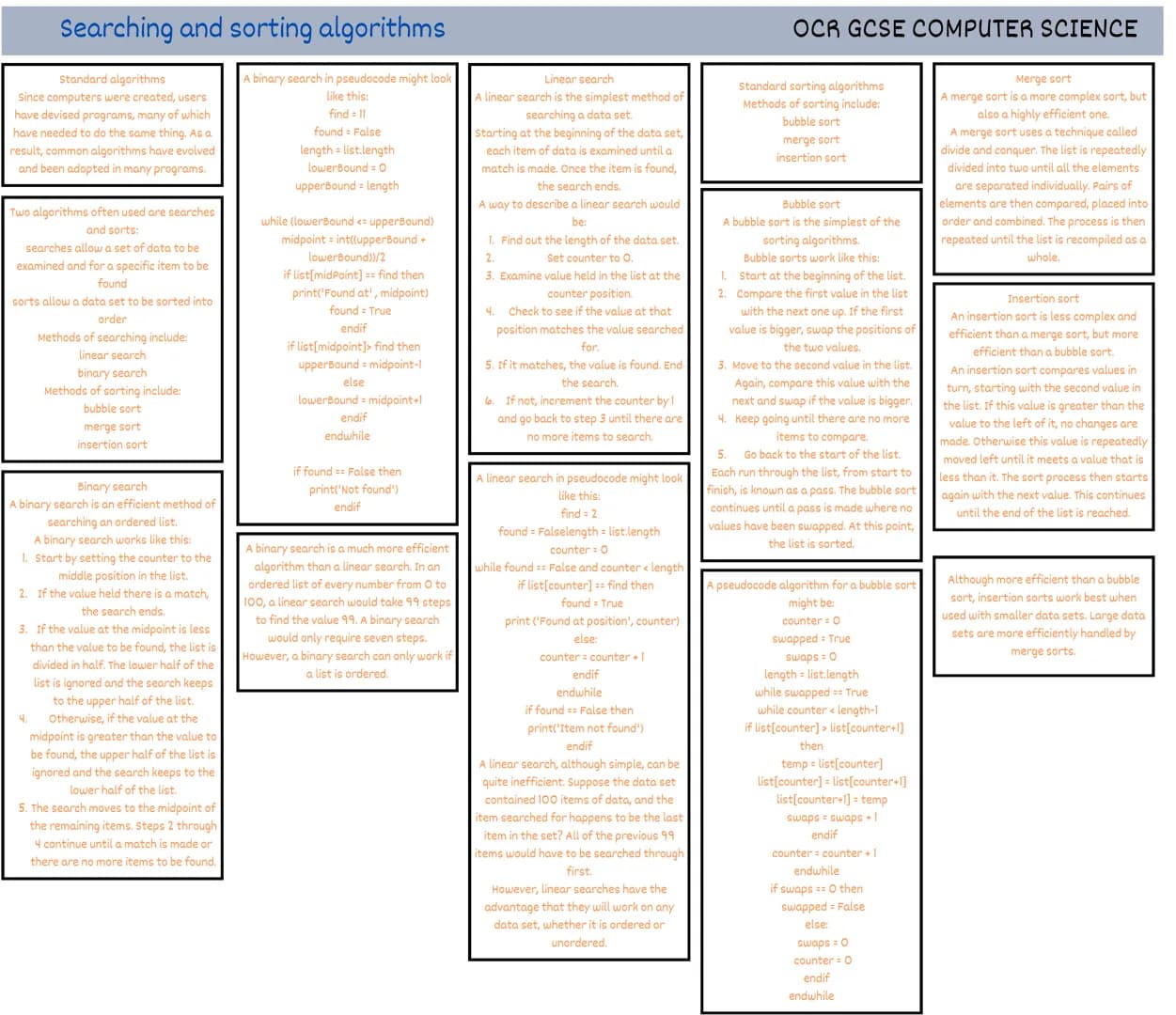 Computational thinking
OCR GCSE COMPUTER SCIENCE
Computational thinking
Computers can be used to help solve
problems. However, before a prob