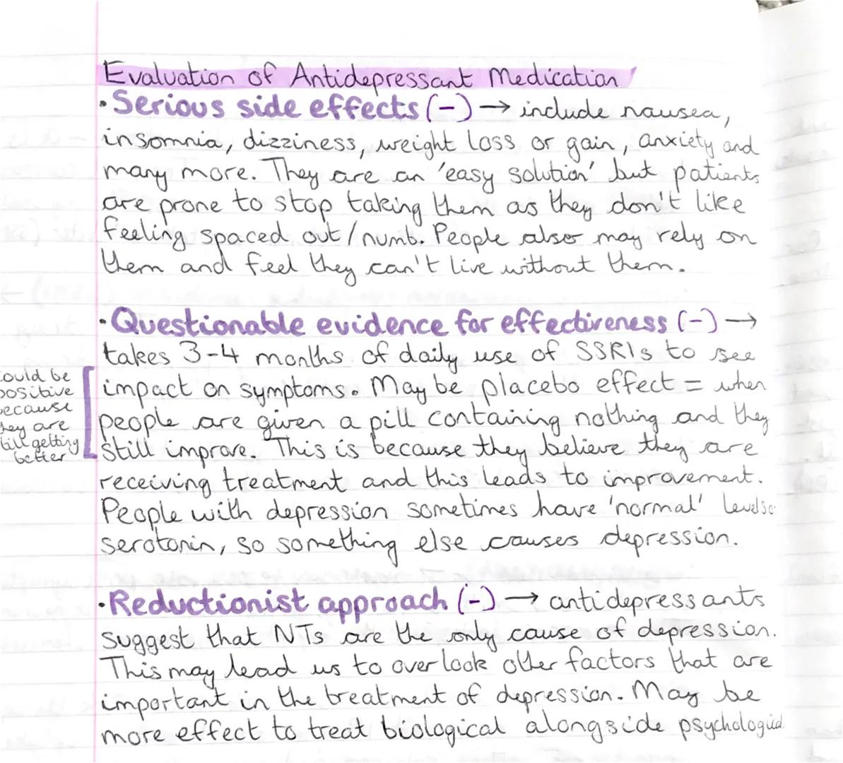 the

ur
w to
Jwith
2
A
h
2
ly
al'
5)
24.
e
THERAPIES FOR DEPRESSION
Antidepressant Medication
•If depression is caused by low levels of sero